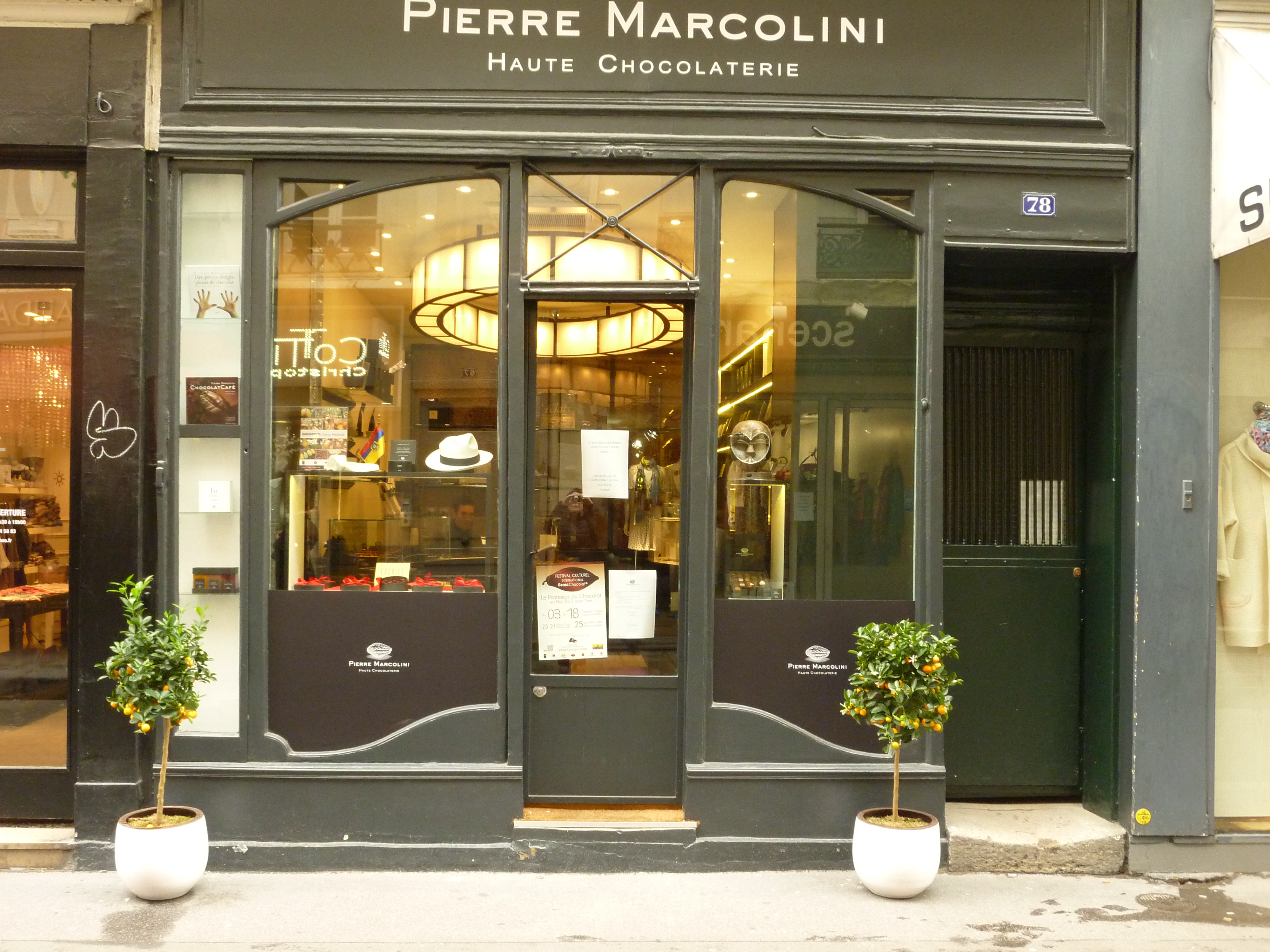 Pierre Marcolini, a ouvert au 78 rue du Bac