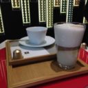 A hazelnut coffee at Nespresso